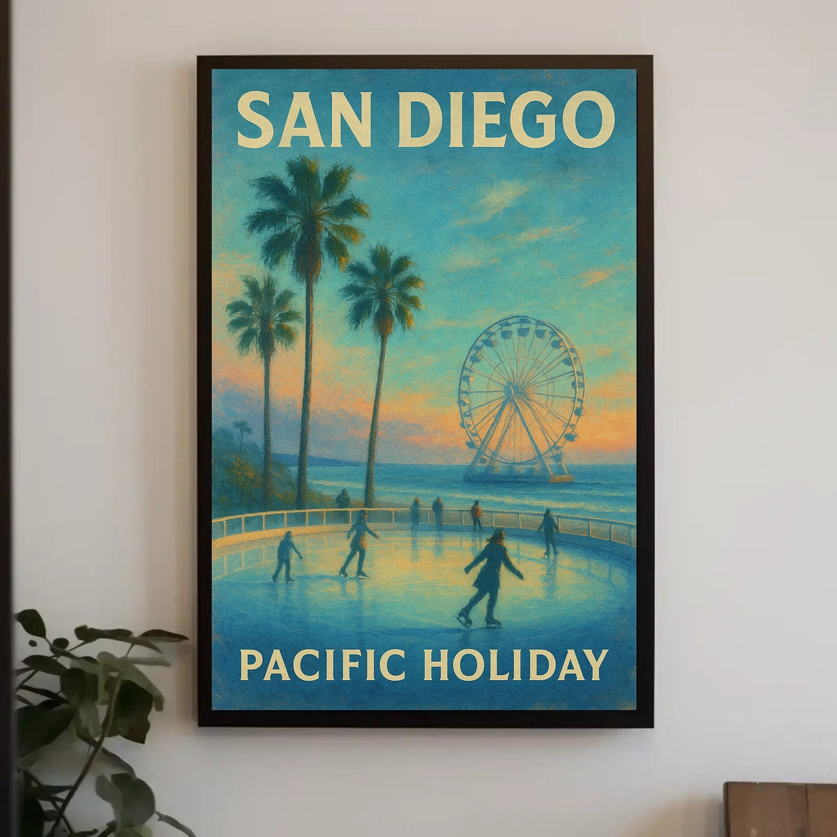 San Diego Pacific Holiday Poster