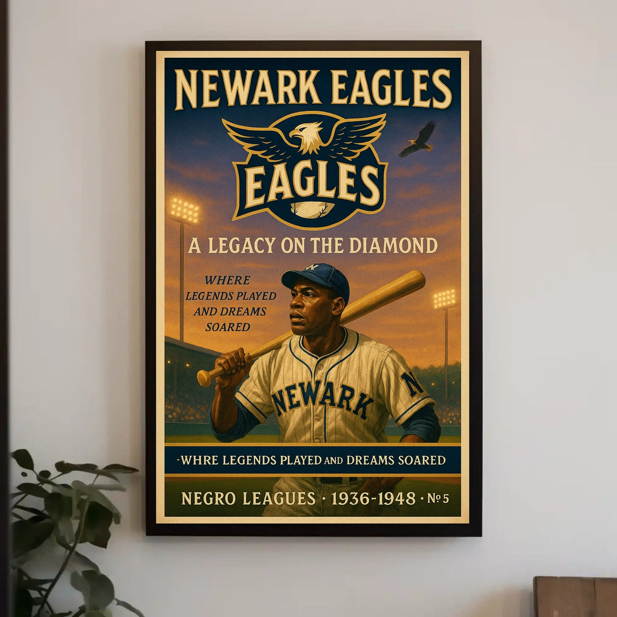 Newark Eagles A Legacy on the Diamond Poster
