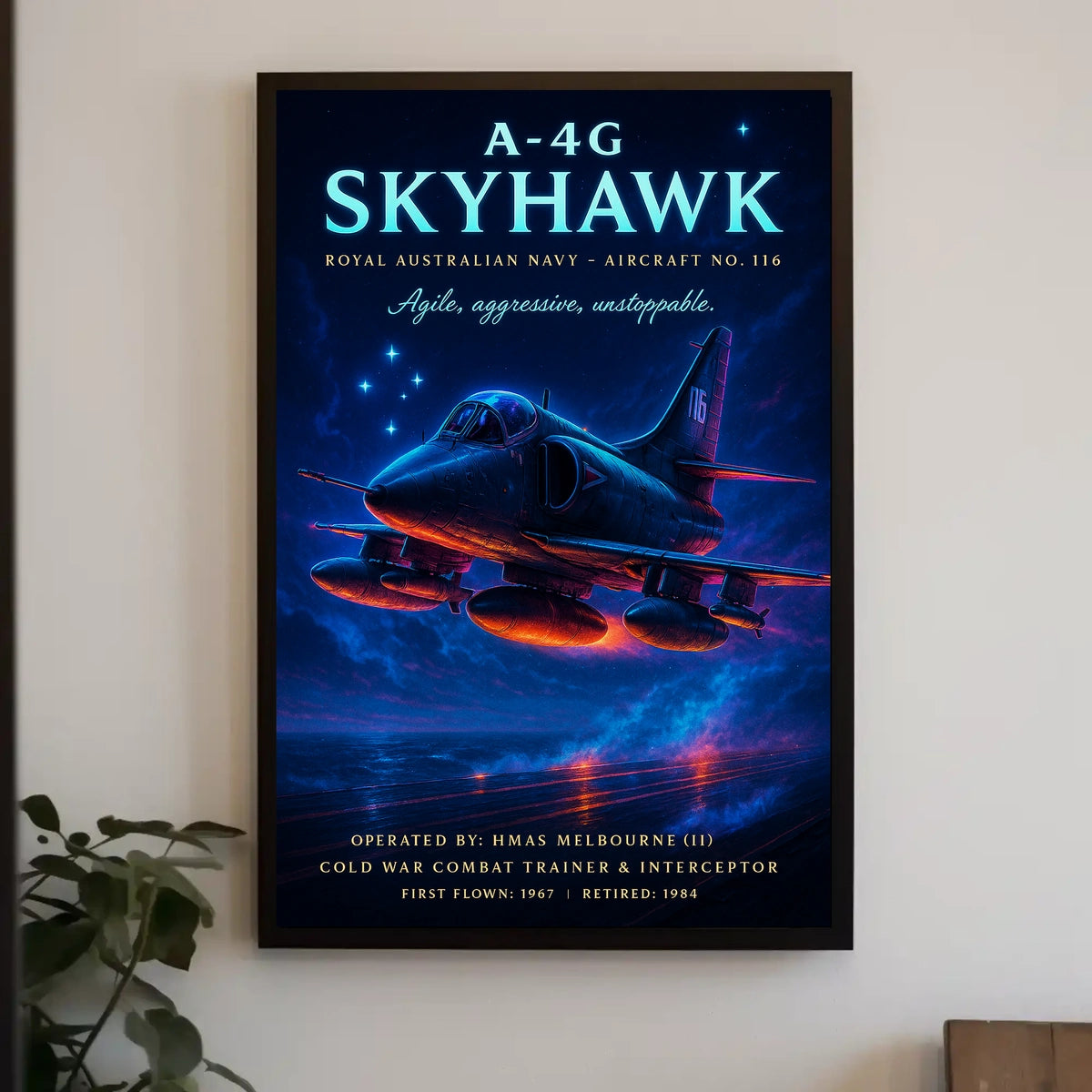 A-4G Skyhawk Royal Australian Navy Aircraft No. 116 Poster