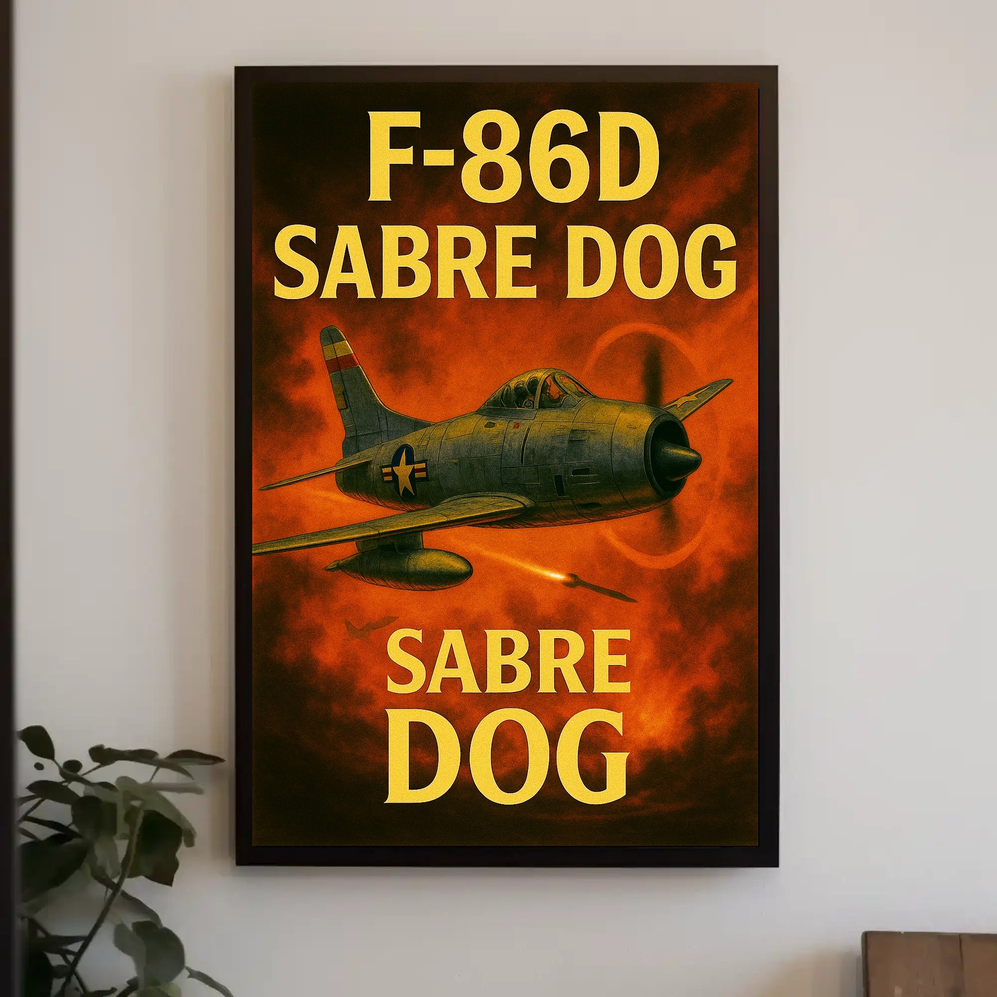 F-86D Sabre Dog Poster PosterGoat