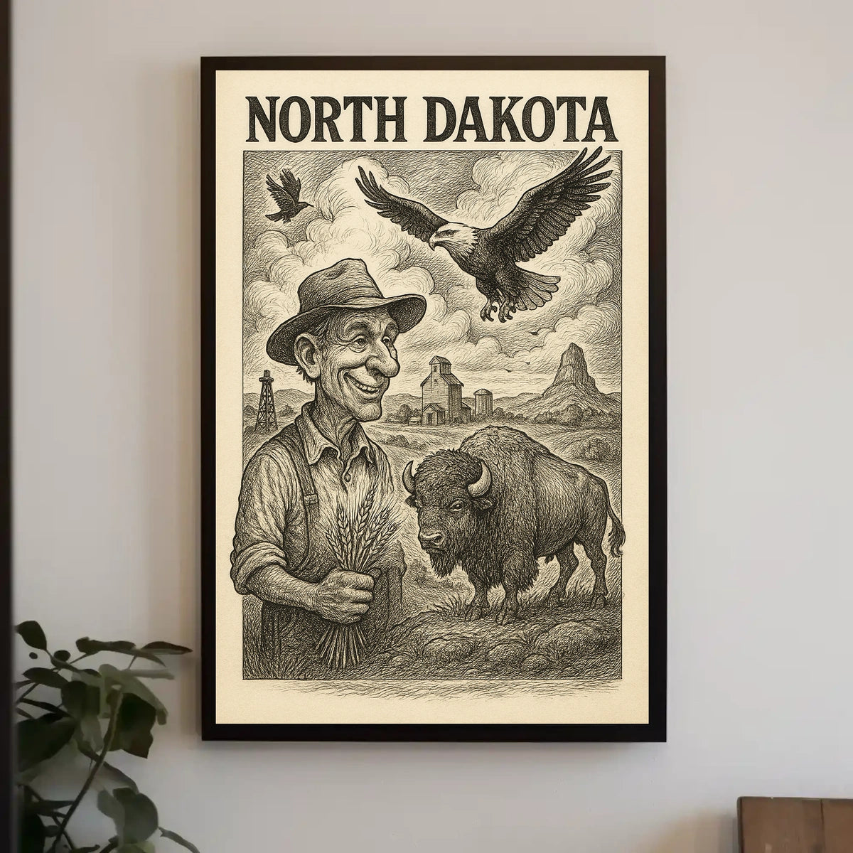 North Dakota Heritage Poster