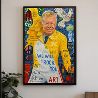 Vibrant Peaceful Musical Expression Poster - Abstract, Artistic, or Pop Culture Poster