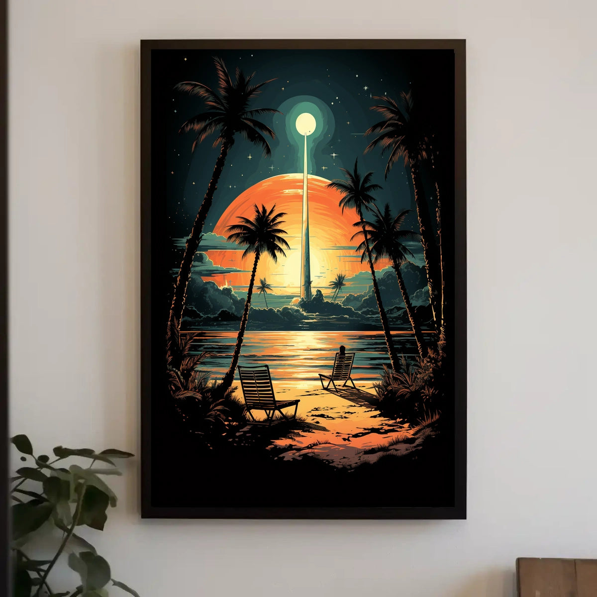 Cosmic Sunset Escape Poster