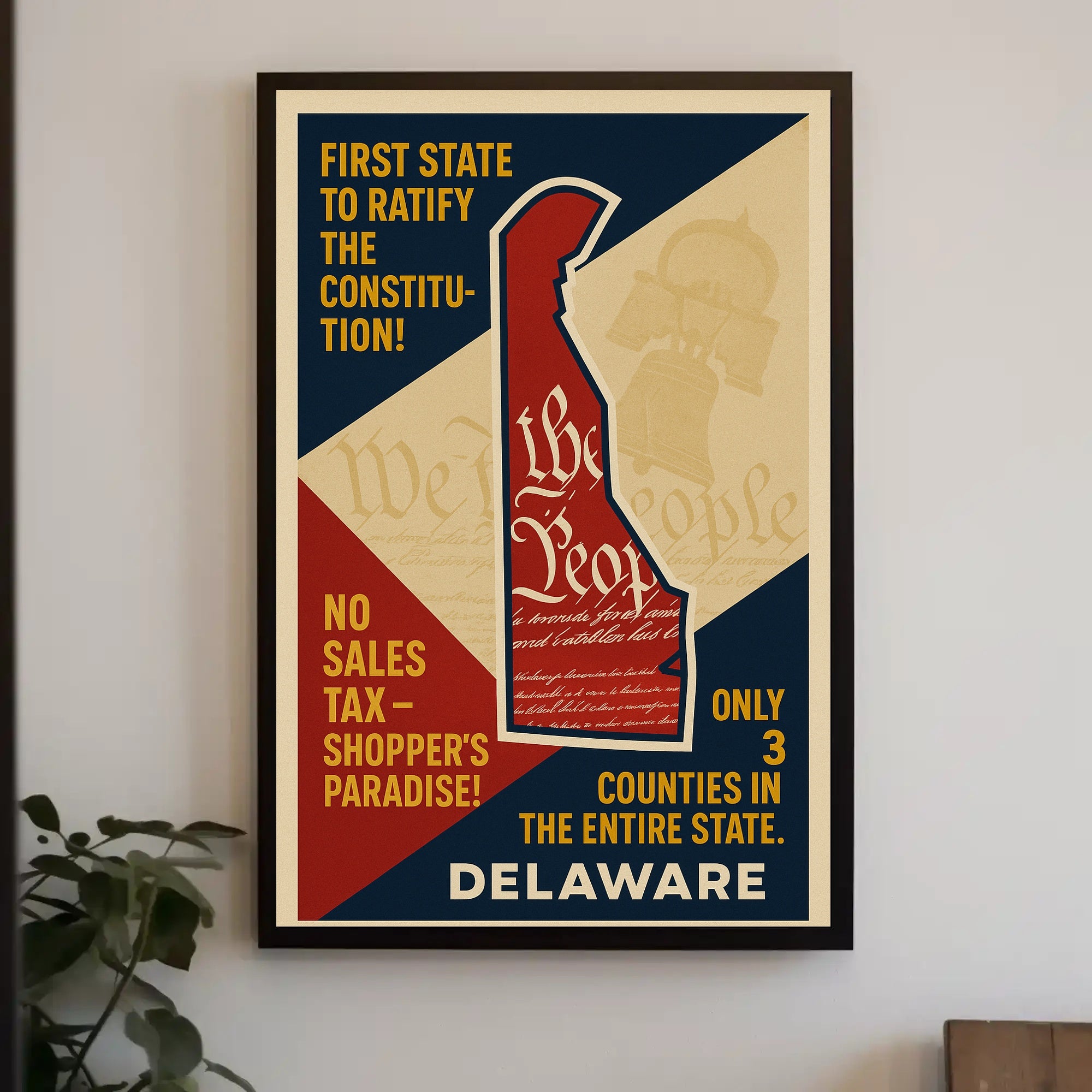 Delaware Constitution Ratification Poster PosterGoat