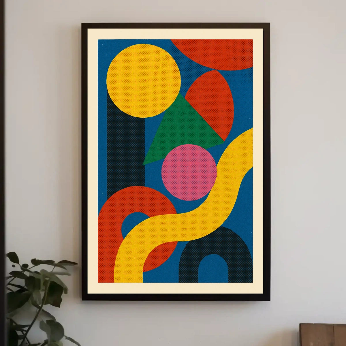 Abstract Geometric Composition Poster