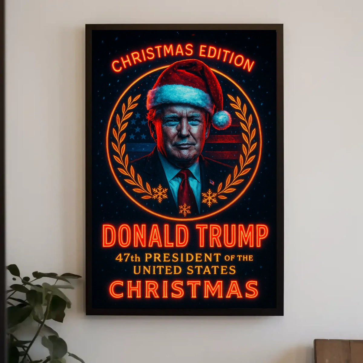 Donald Trump 47Th President Christmas Poster