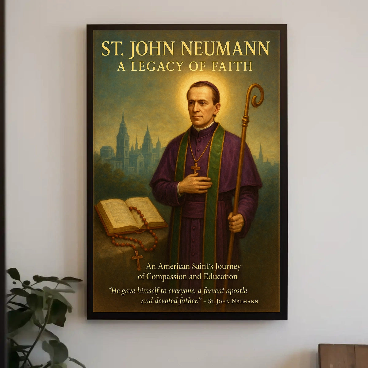 St. John Neumann A Legacy of Faith Poster