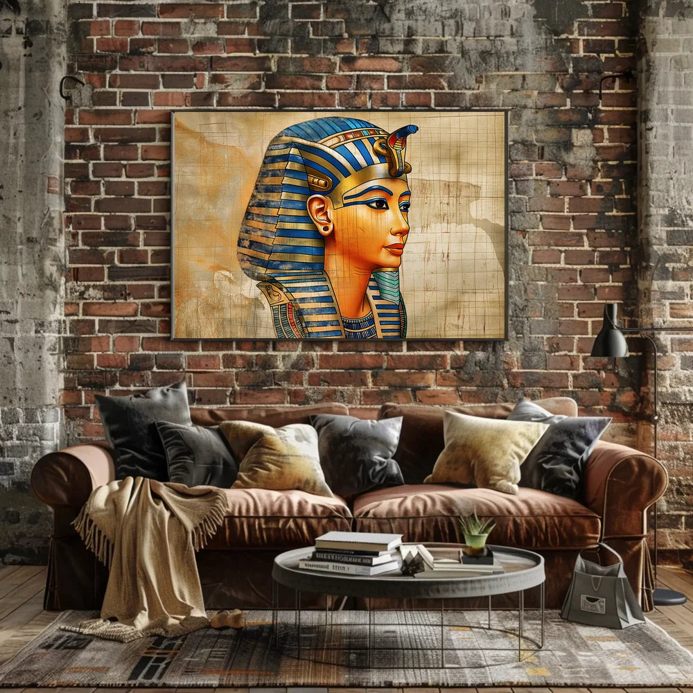 Majestic Pharaoh: Timeless Egyptian Art Poster