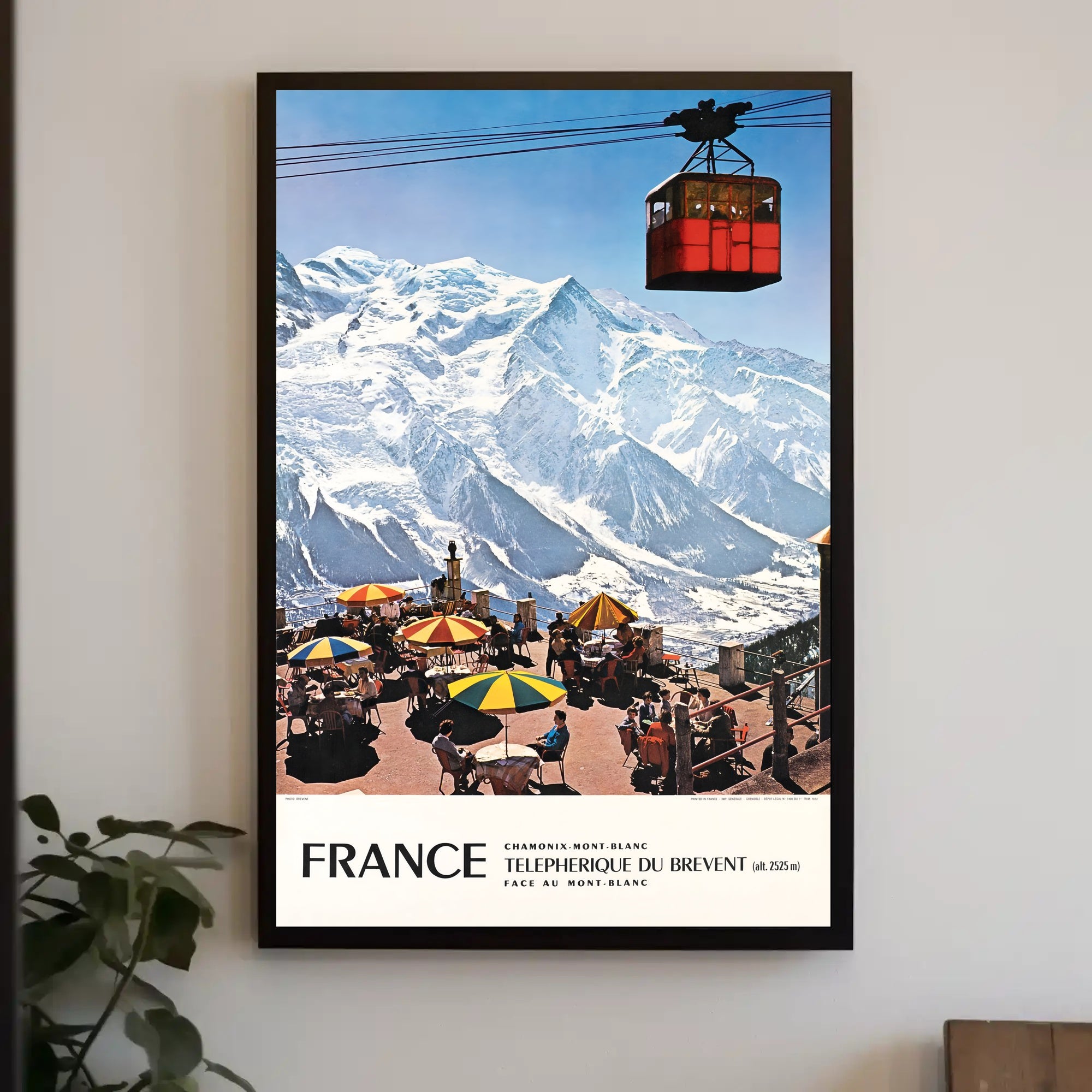 Chamonix-Mont-Blanc: TΓ©lΓ©phΓ©rique du BrΓ©vent Poster PosterGoat