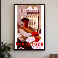 Innsbruck Tyrol Vintage Ski Travel Adventure Poster PosterGoat