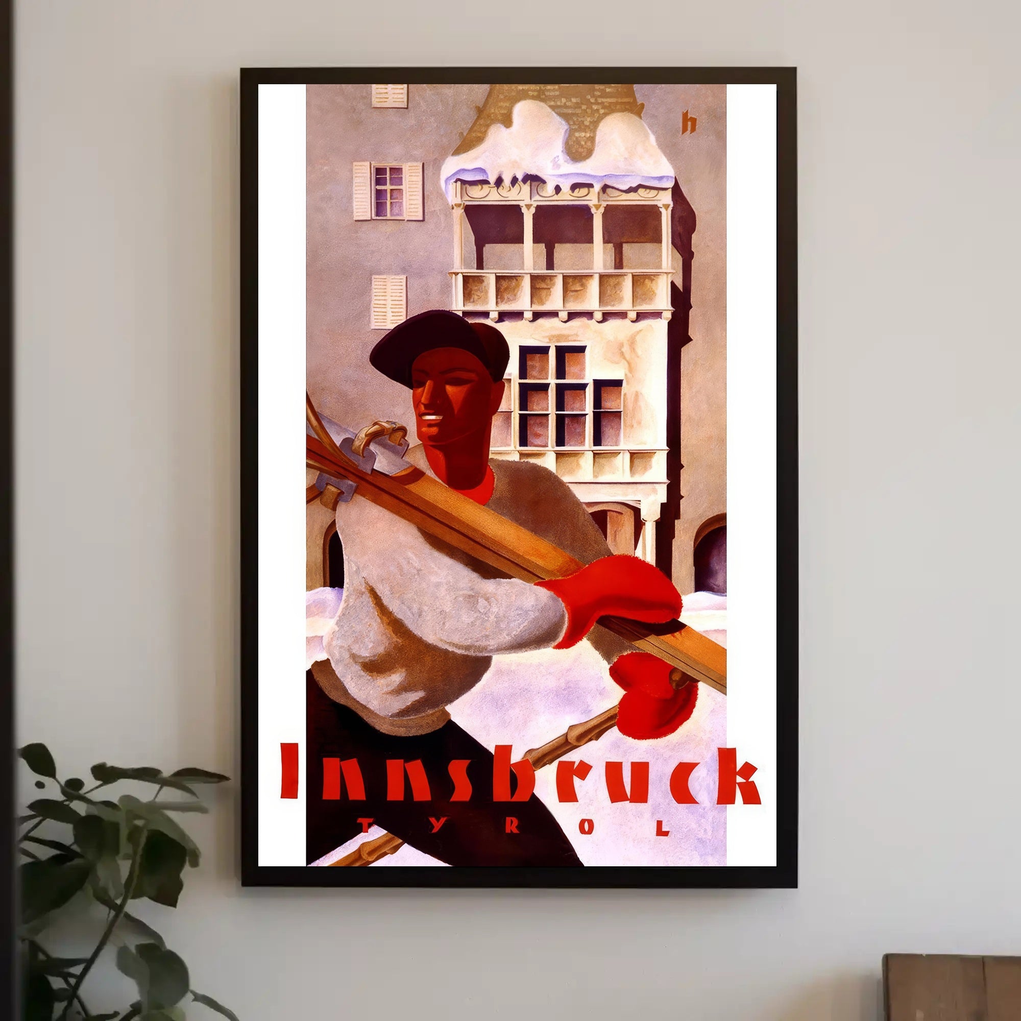 Innsbruck Tyrol Vintage Ski Travel Adventure Poster PosterGoat