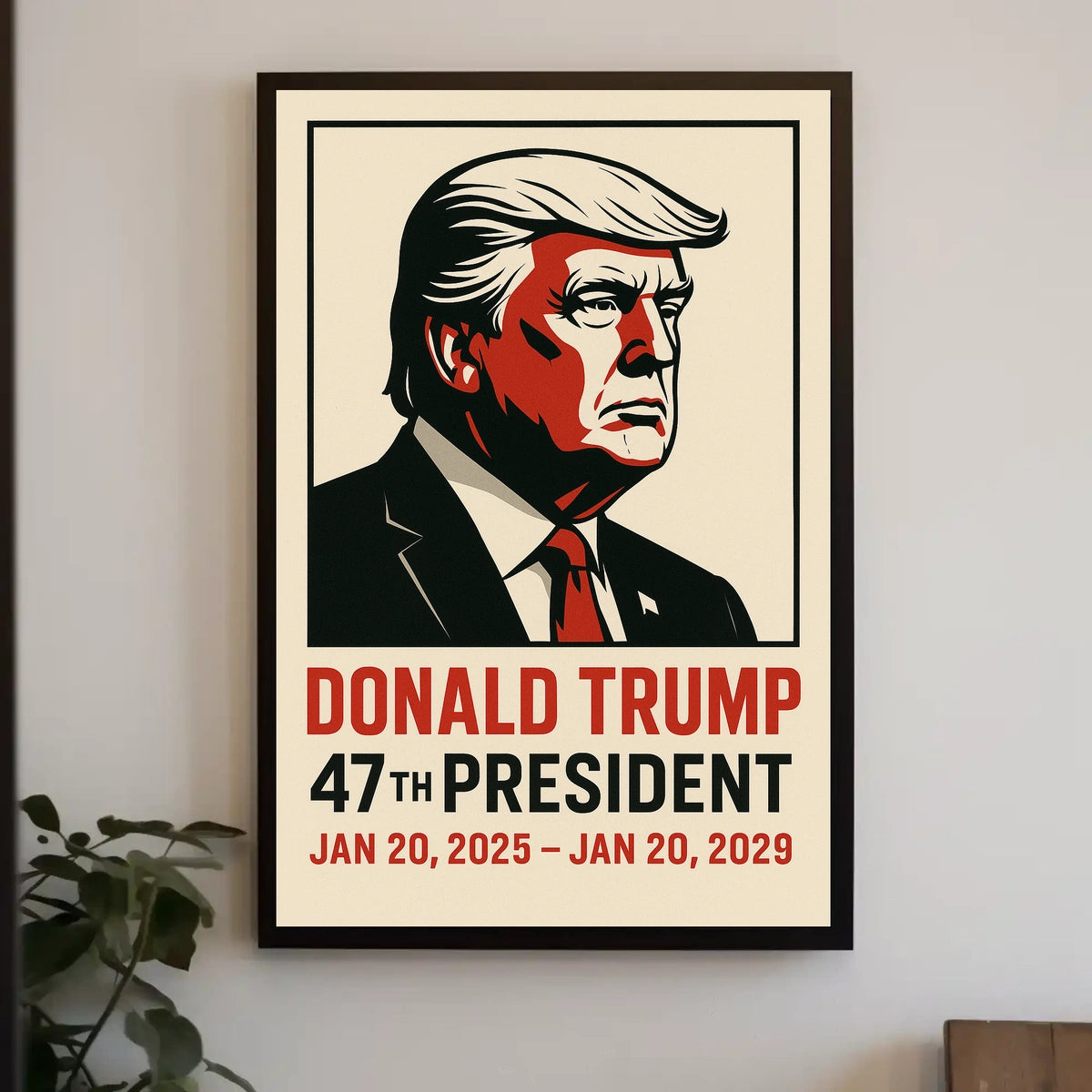 Trump 47th President Patriotic Wall Art Poster