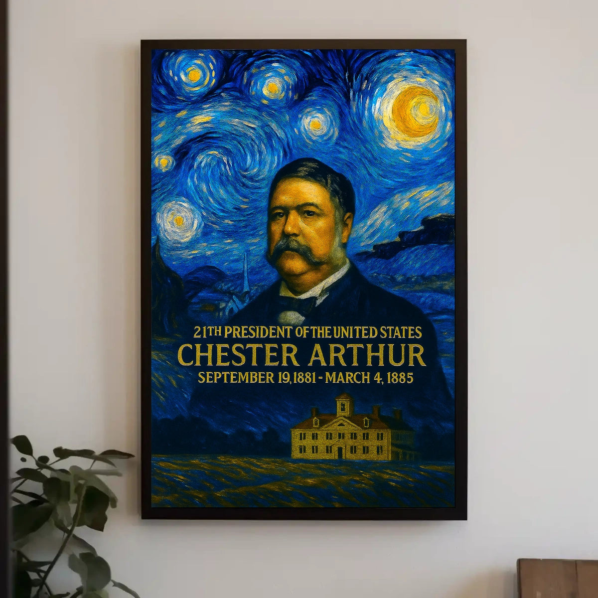 Chester A. Arthur 21st President of the United States Presidential Masterpiece Series Poster