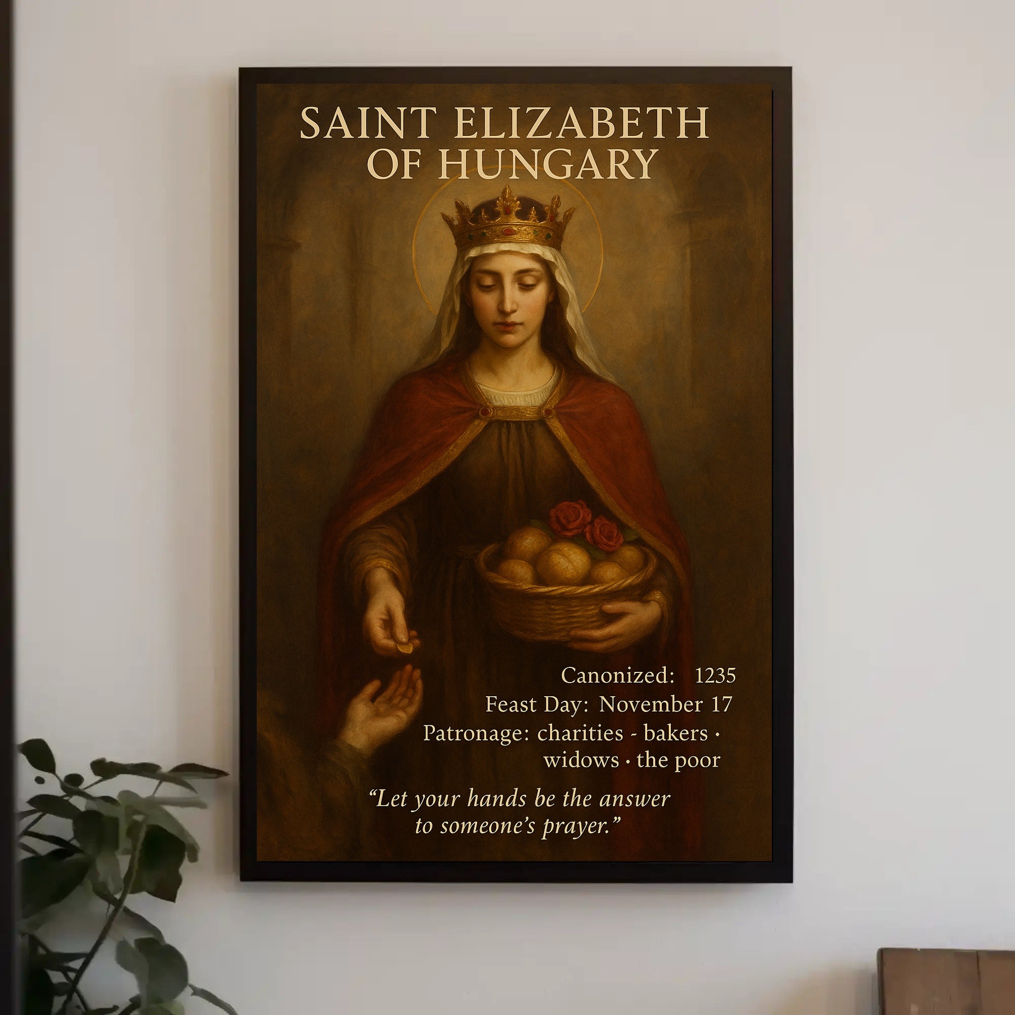 Saint Elizabeth of Hungary Religious Heritage Cultural Poster