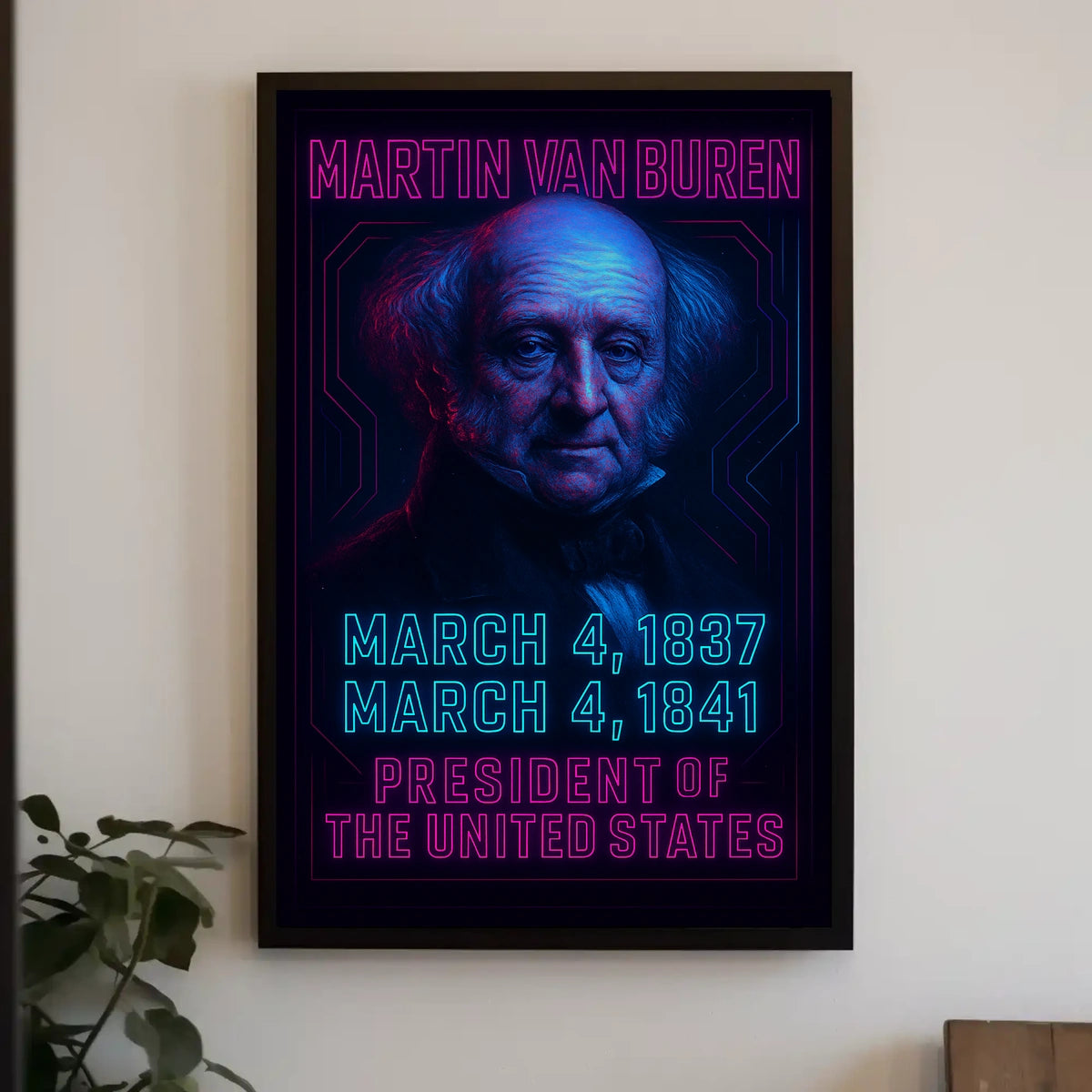 Martin VanBuren EighthPresidentialEra HistoricalFigurePortrait Poster