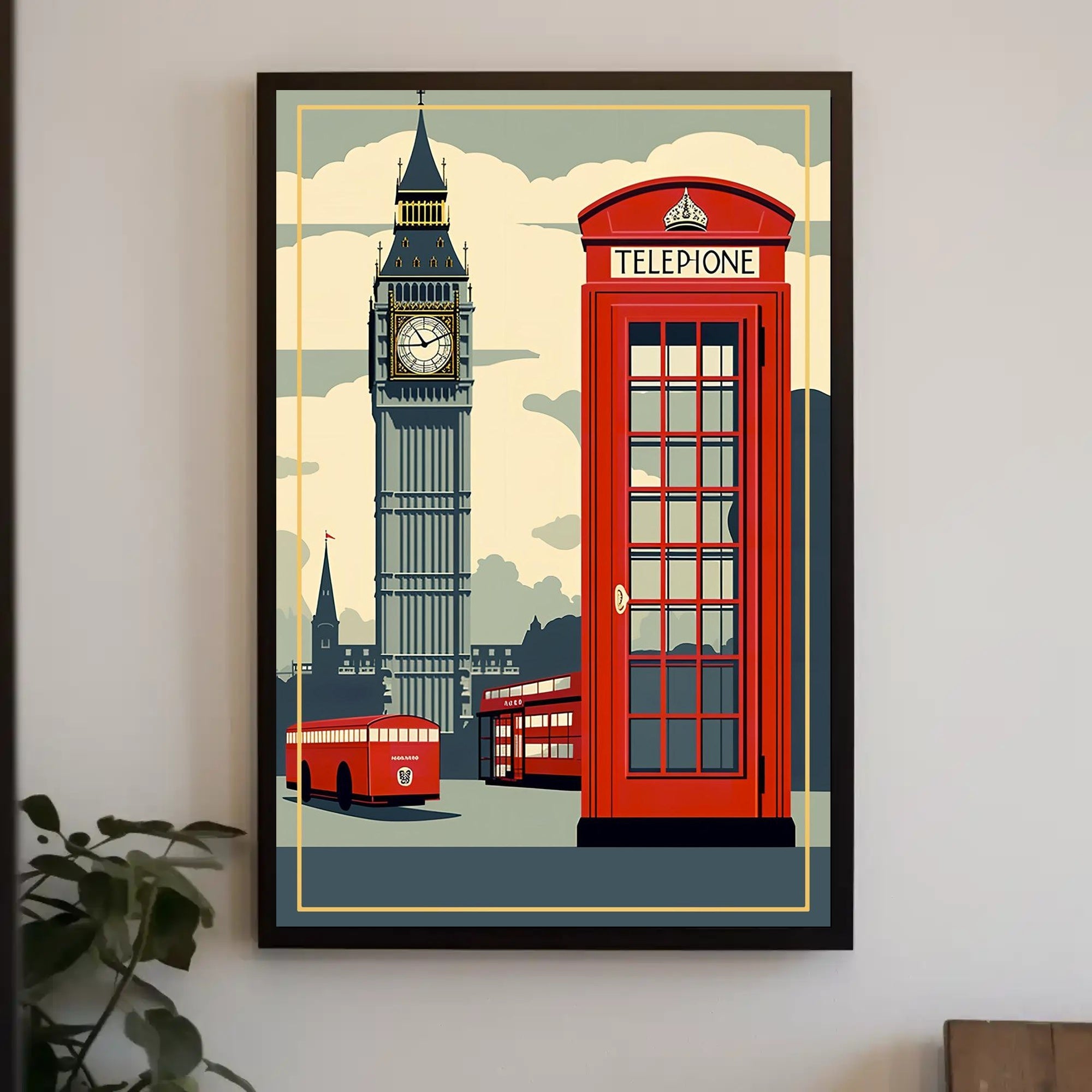 Iconic London Landmarks Poster