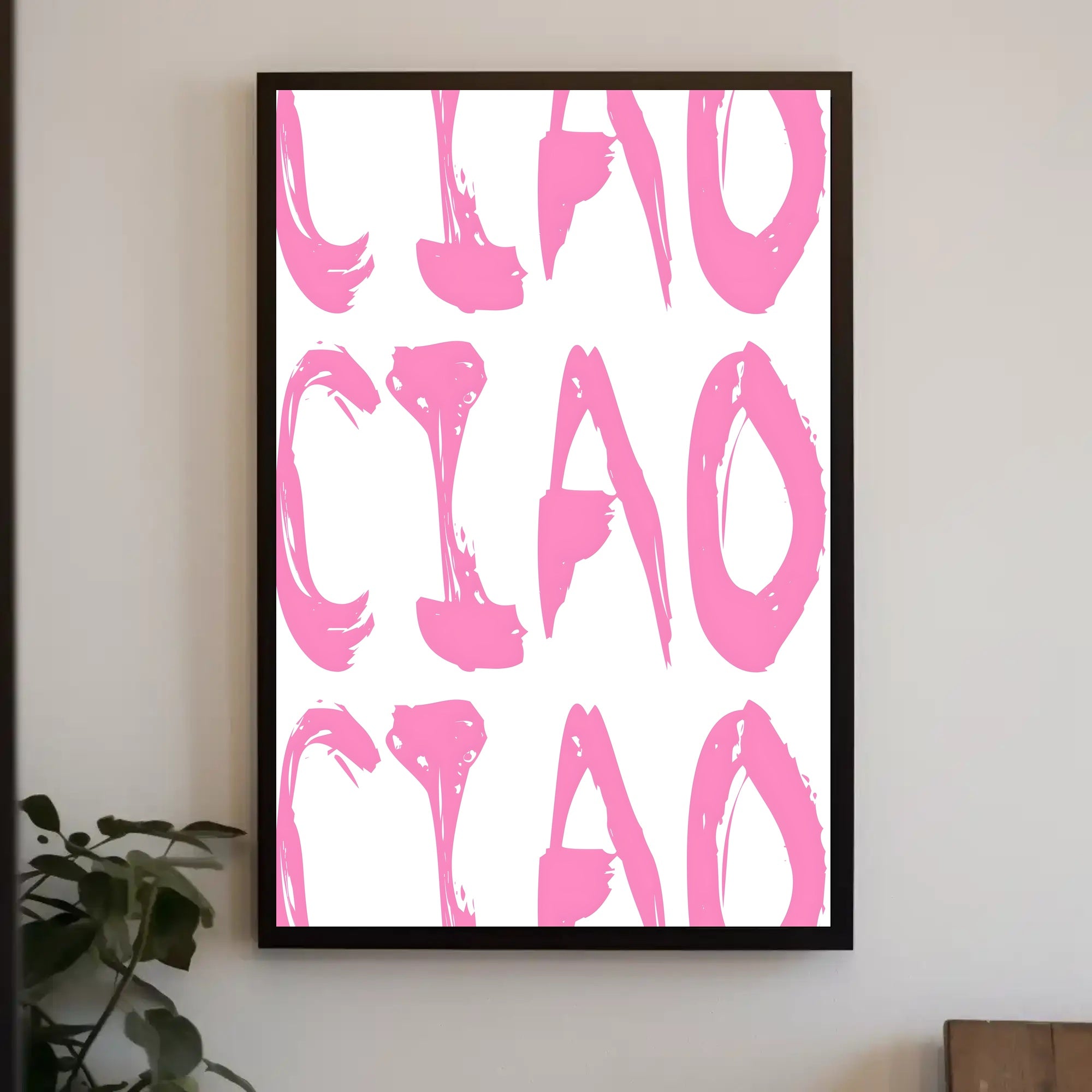 Ciao in Pink Poster