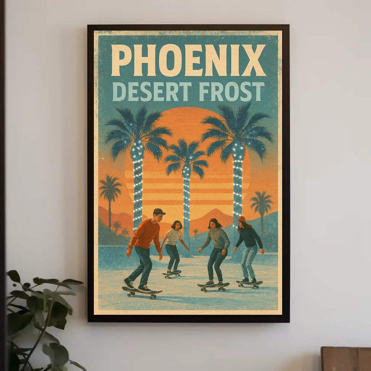 Phoenix Desert Frost Poster