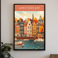 Autumn in Amsterdam Poster