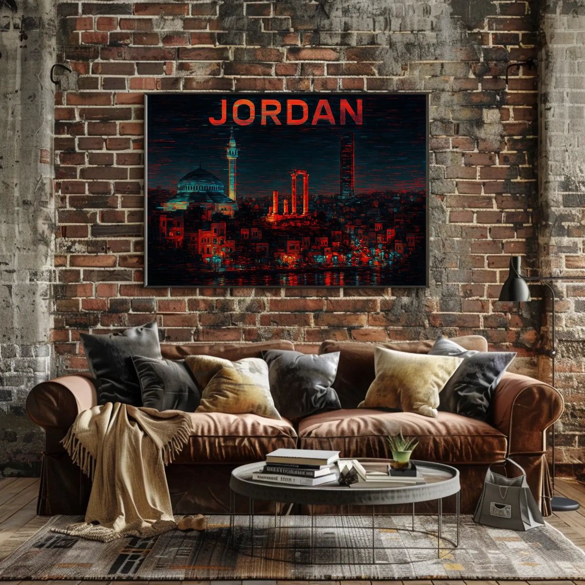 Jordan A Nighttime Cityscape Poster
