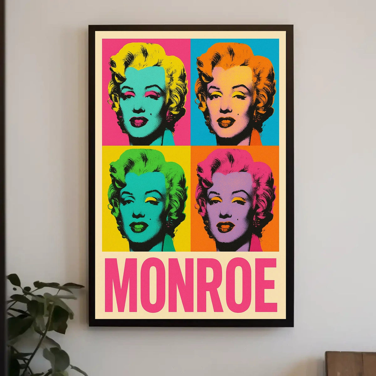 Pop Art Tribute to Monroe Poster