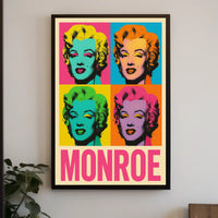 Pop Art Tribute to Monroe Poster