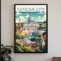 Vatican City's St. Peter's Basilica Travel Poster