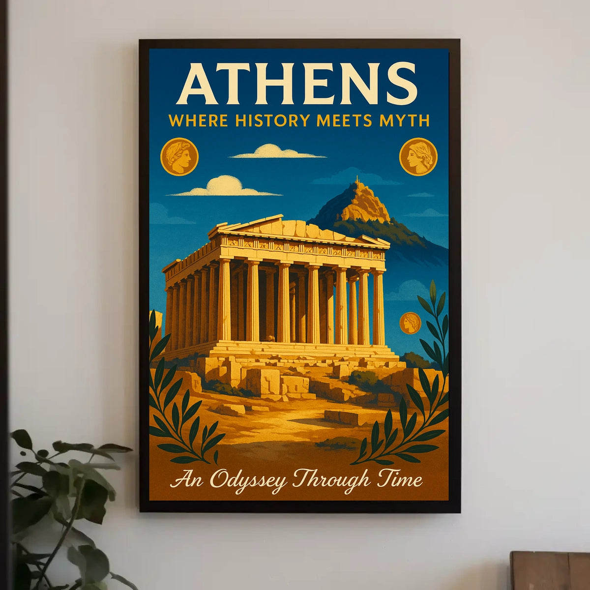 Athens Where History Meets Myth Poster