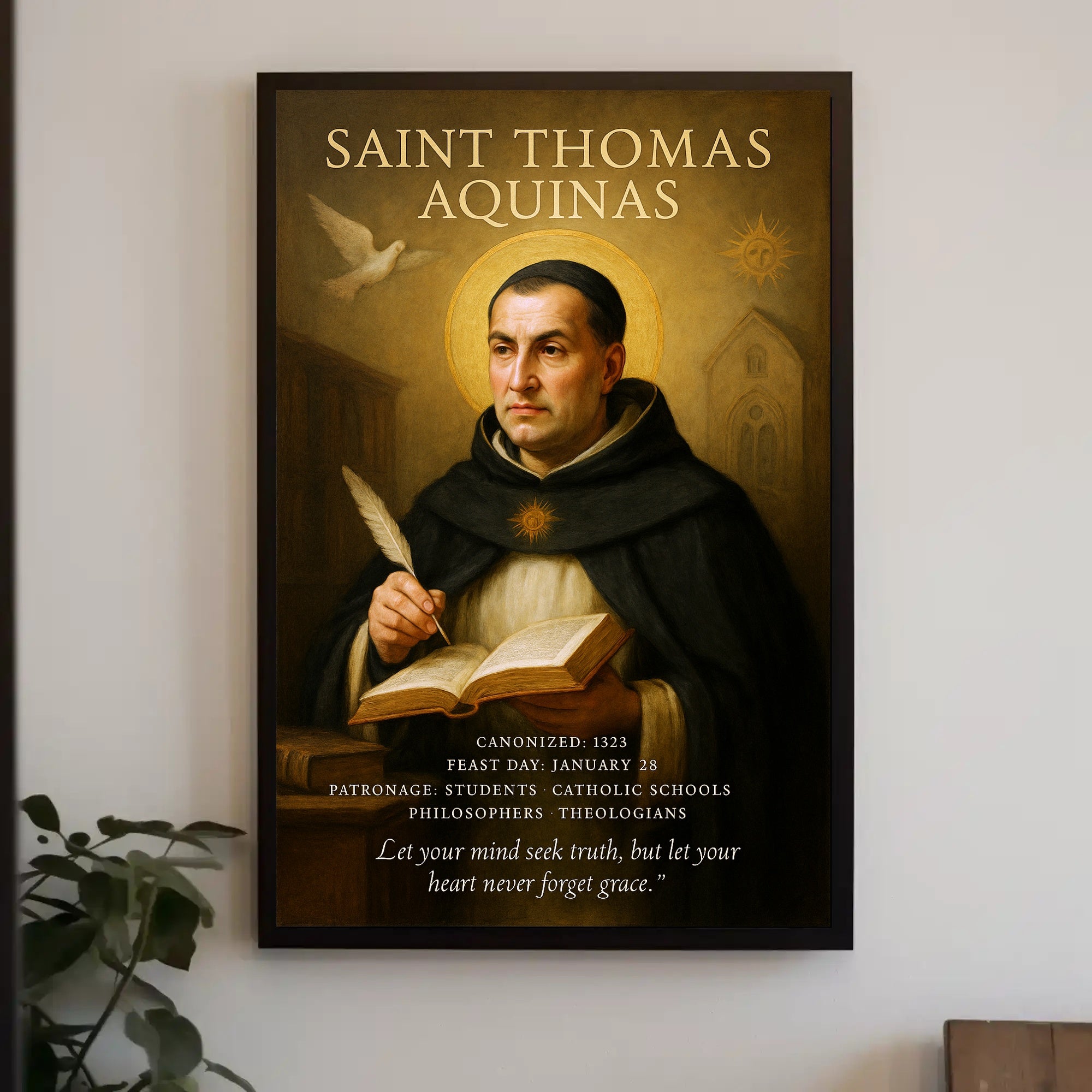 Saint Thomas Aquinas Tribute Poster PosterGoat