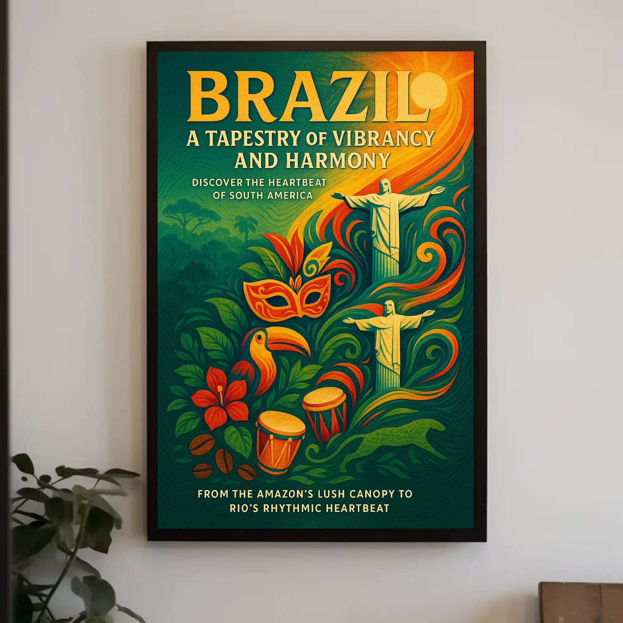Brazil A Tapestry of Vibrancy and Harmony Poster