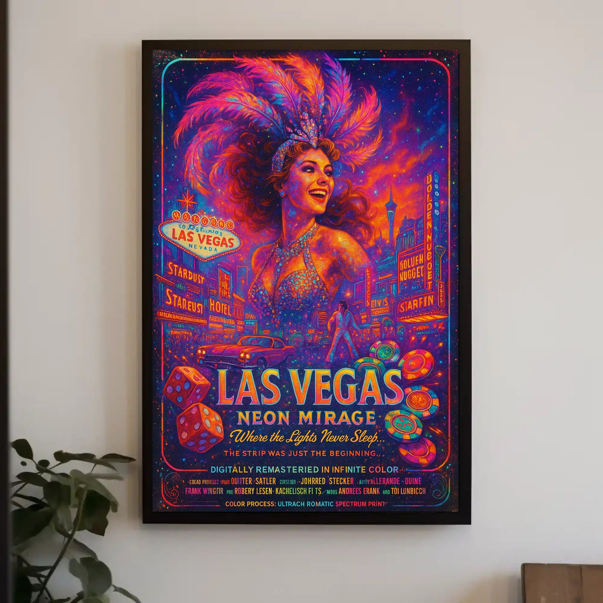 Neon Mirage: Las Vegas Poster PosterGoat