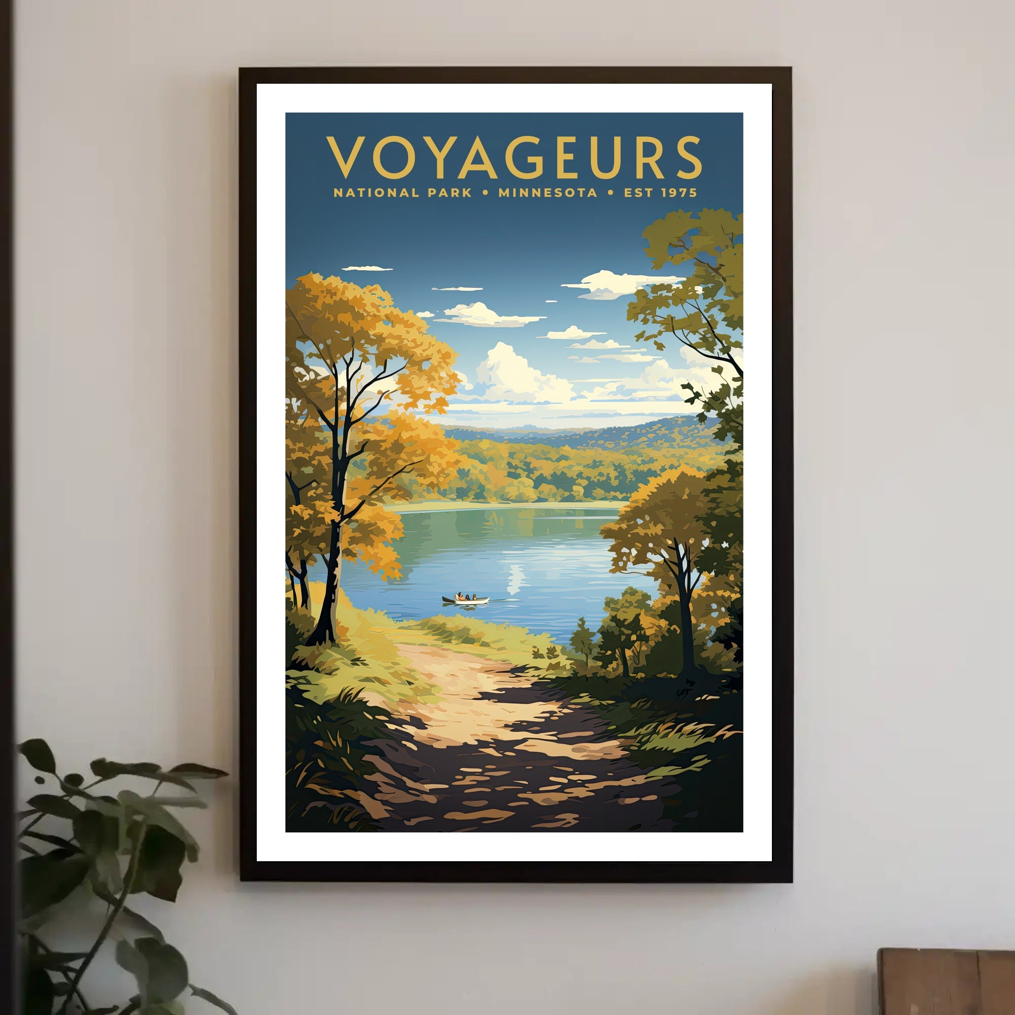 Voyageurs National Park Vintage Poster Print