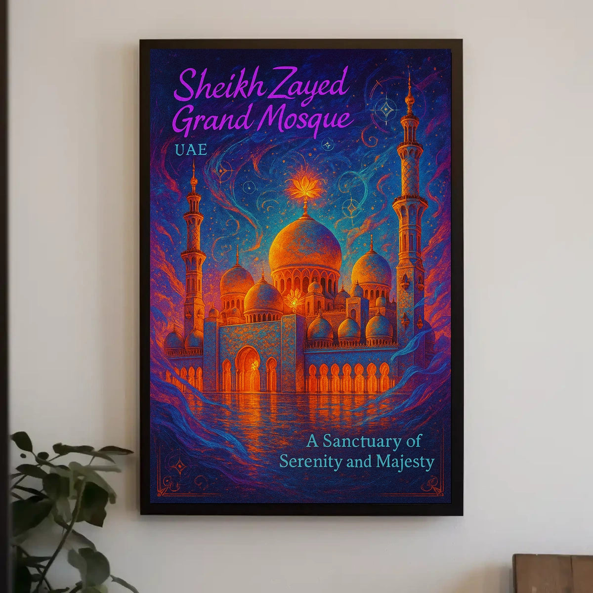Sheikh Zayed Grand Mosque A Sanctuary of Serenity Poster