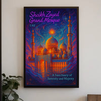Sheikh Zayed Grand Mosque A Sanctuary of Serenity Poster