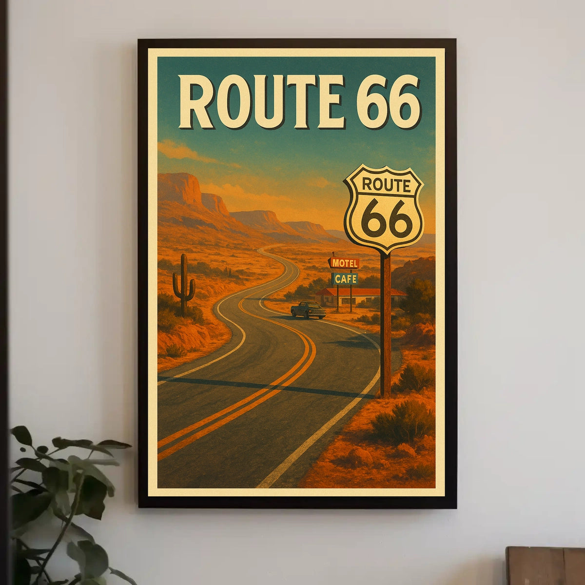 Route 66 Adventure Poster