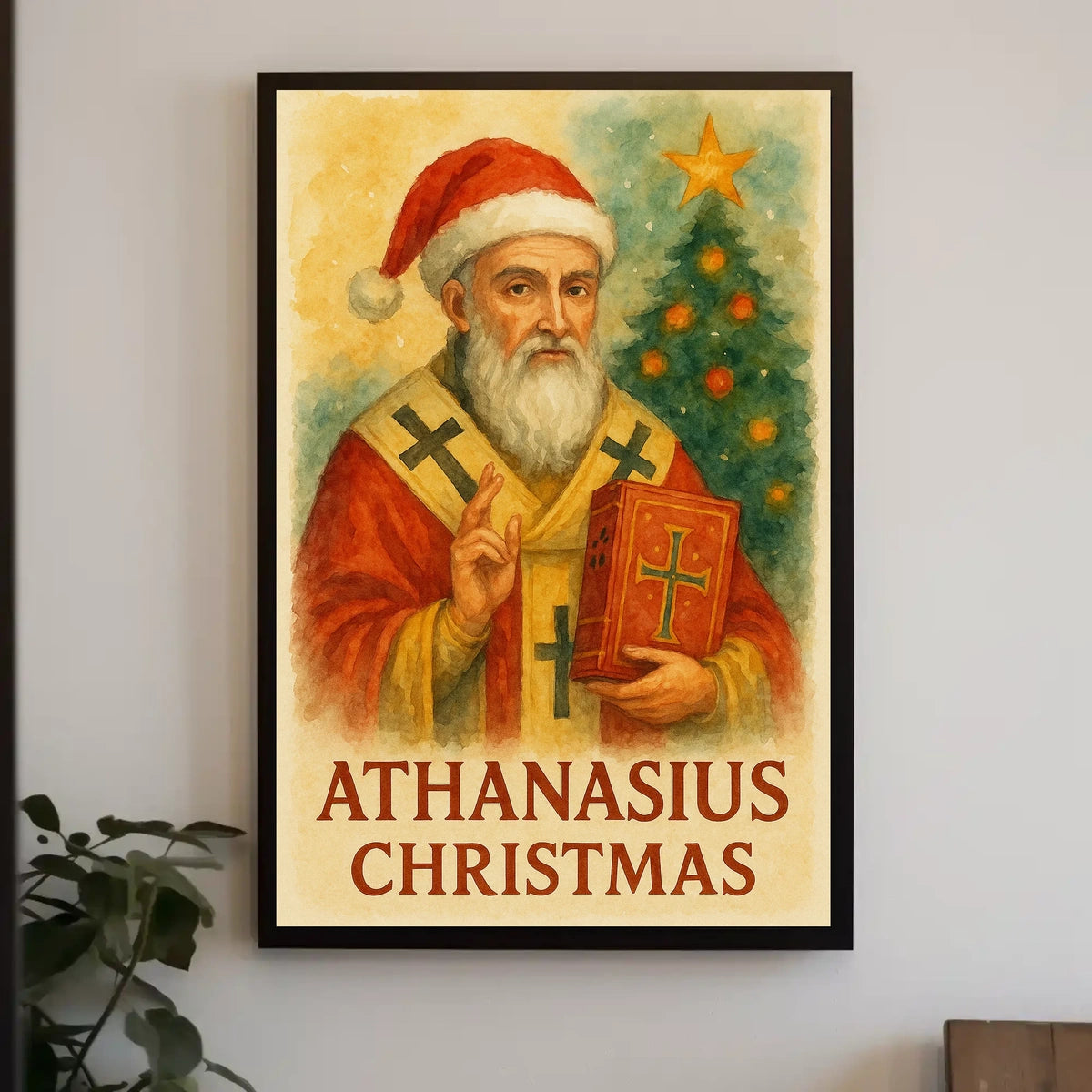 Athanasius Christmas Fusion Historical or Presidential Poster