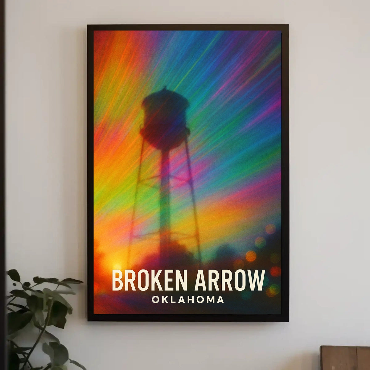 Broken Arrow Oklahoma Minimalist Travel Poster