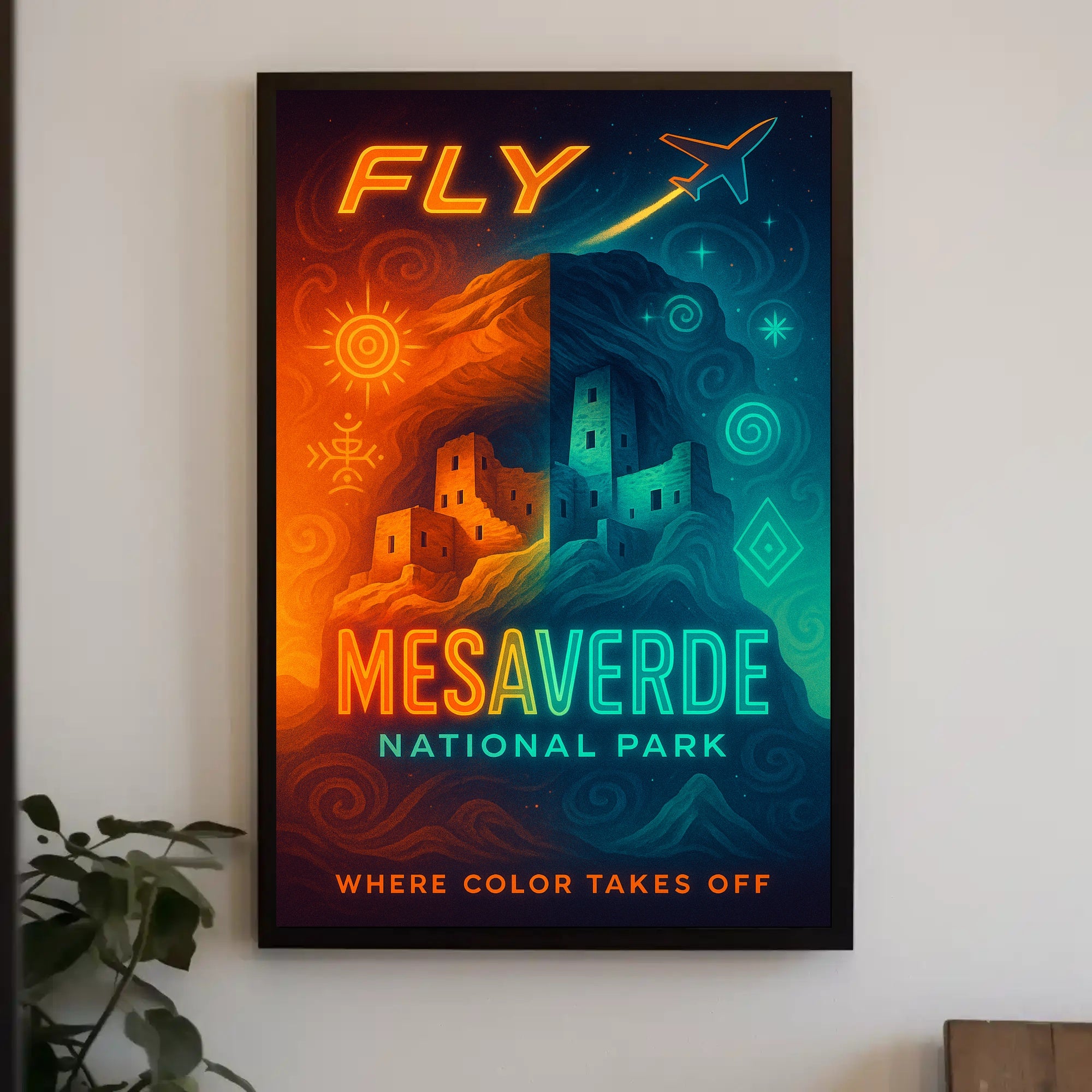 Fly to Mesa Verde National Park Poster