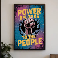 Powerful Fist of Resistance Political or Propaganda Poster