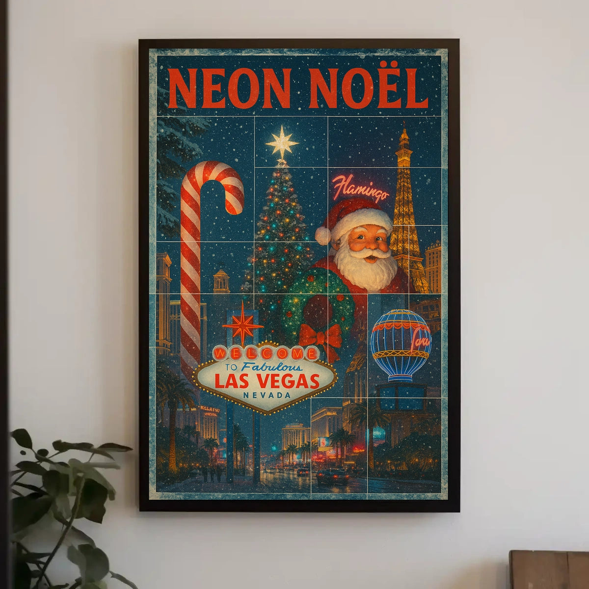 Neon Noƫl In Las Vegas Poster
