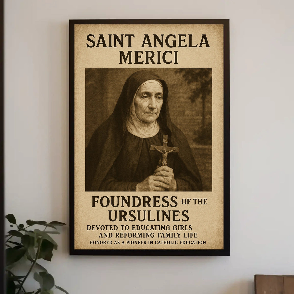 Saint Angela Merici Foundress Of The Poster