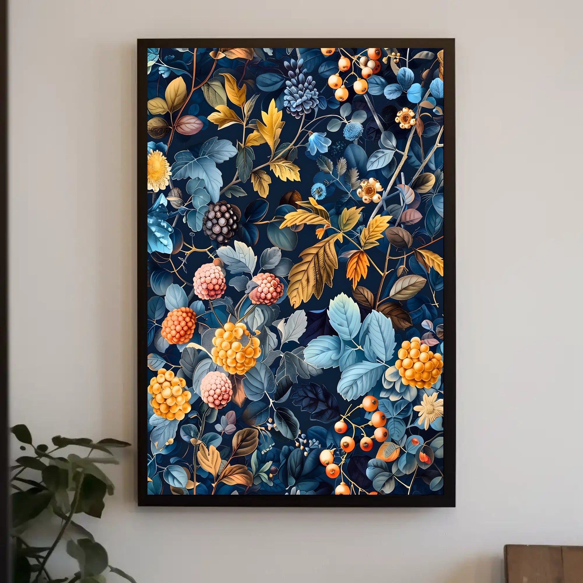 Botanical Abundance Art Print: Abstract or Artistic Poster