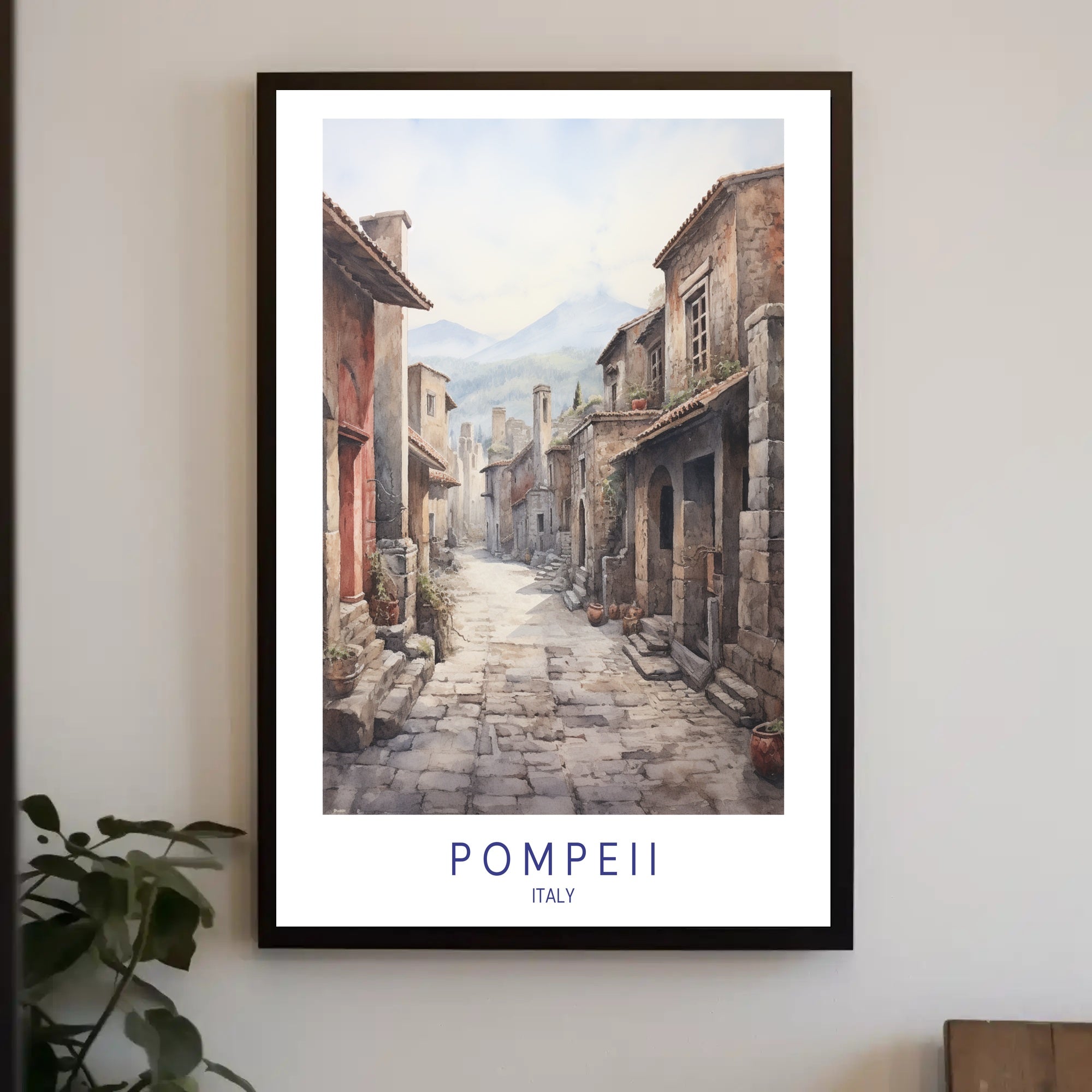 Pompeii Streetscape Poster PosterGoat