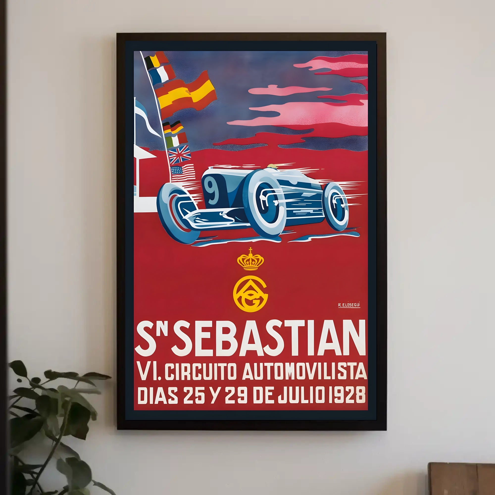 San SebastiΓ‘n Automotive Circuit 1928 Poster