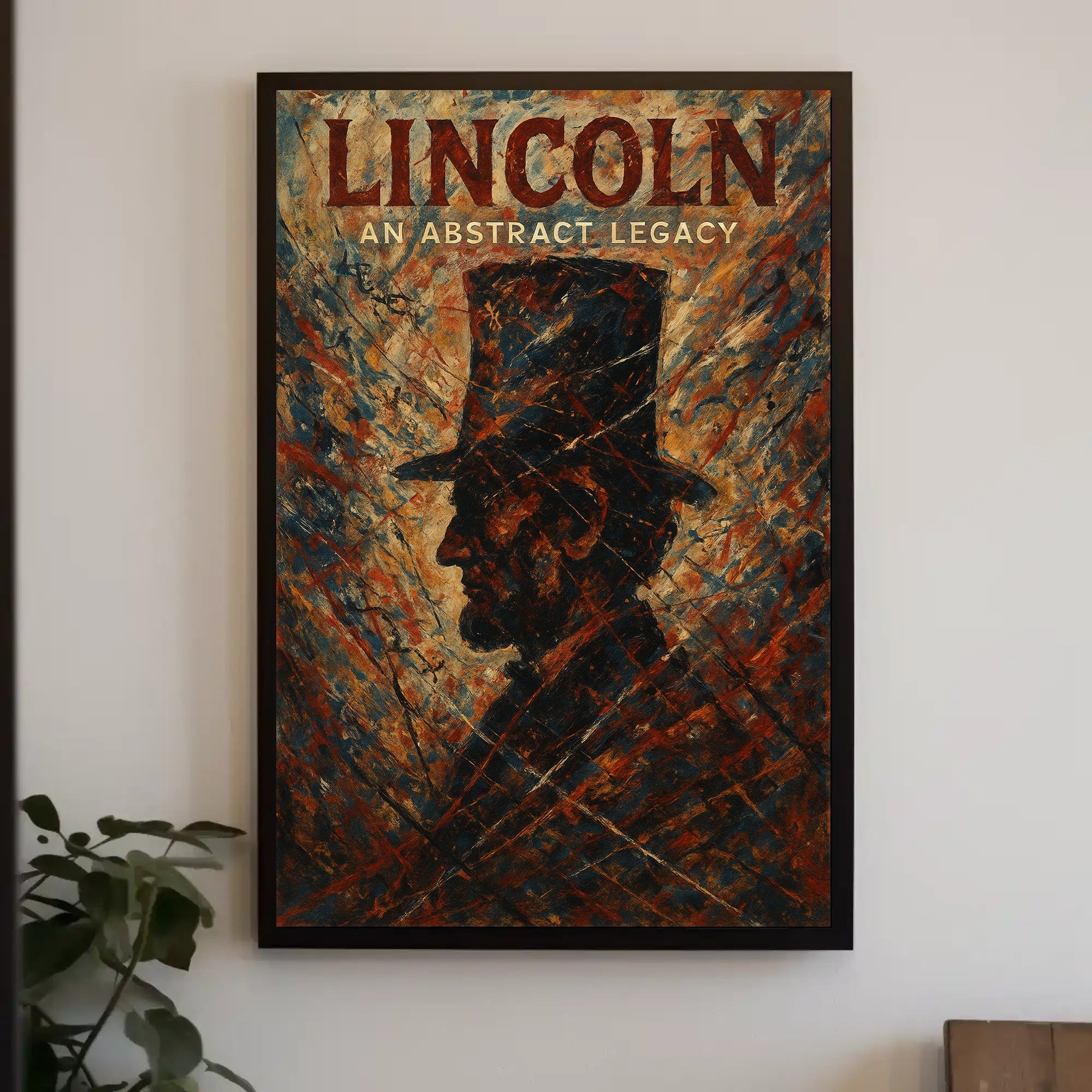 Lincoln An Abstract Legacy Poster PosterGoat