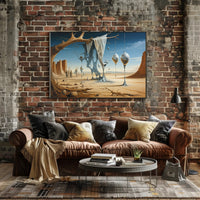 Surreal Desert Dreamscape Art Poster