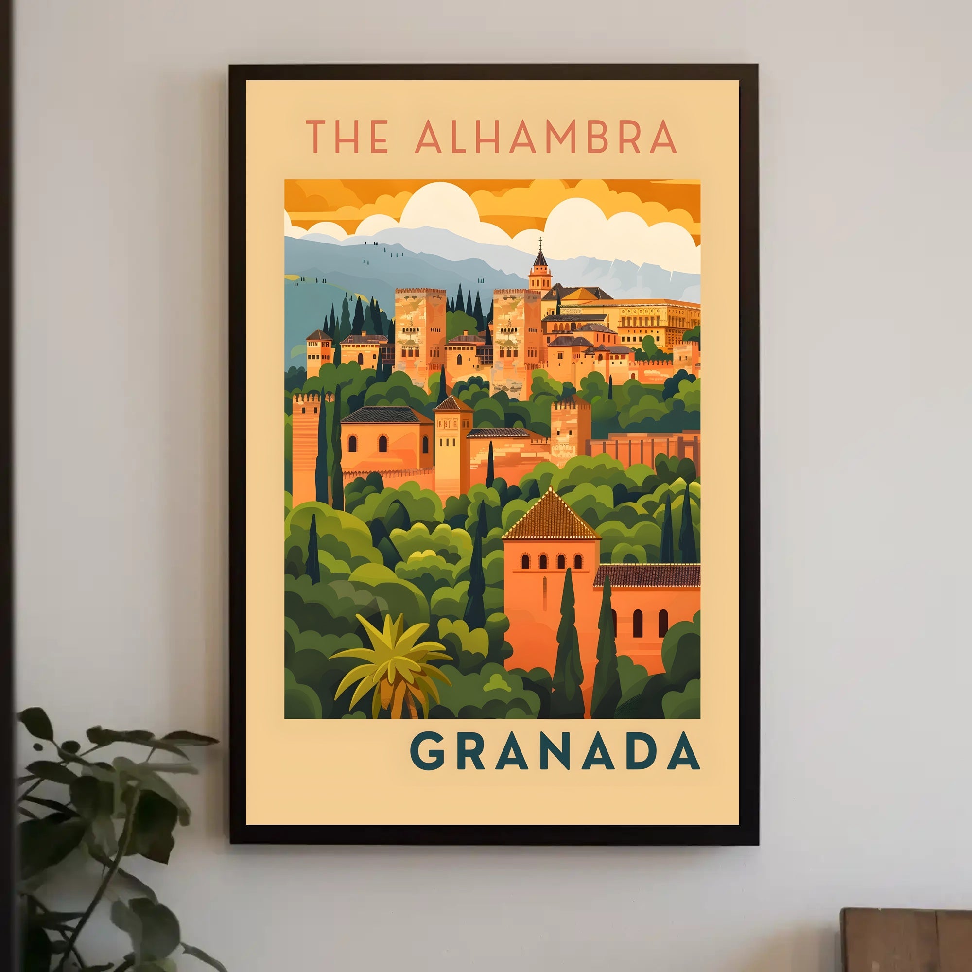 The Alhambra in Granada Poster