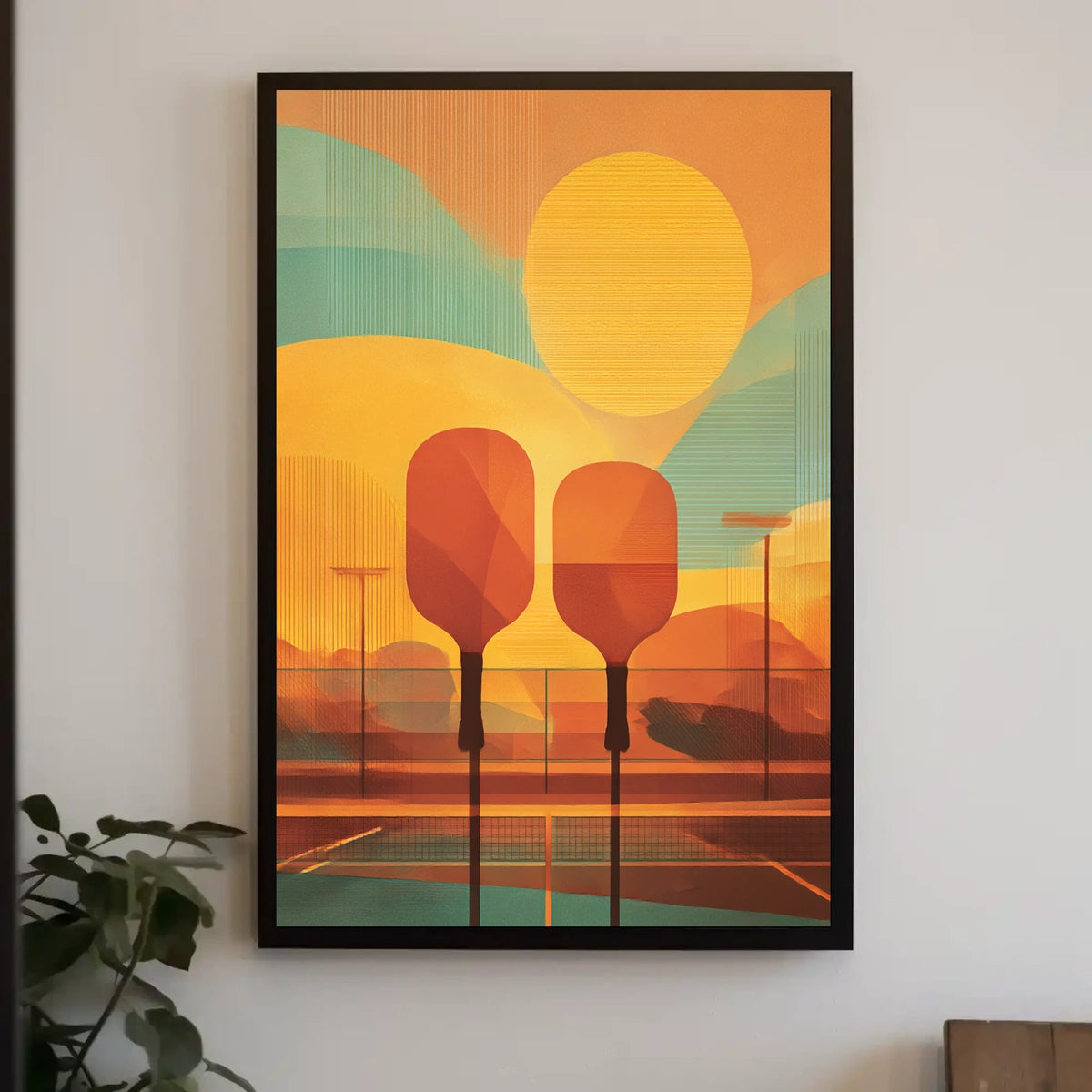 Sunset on the Court Poster