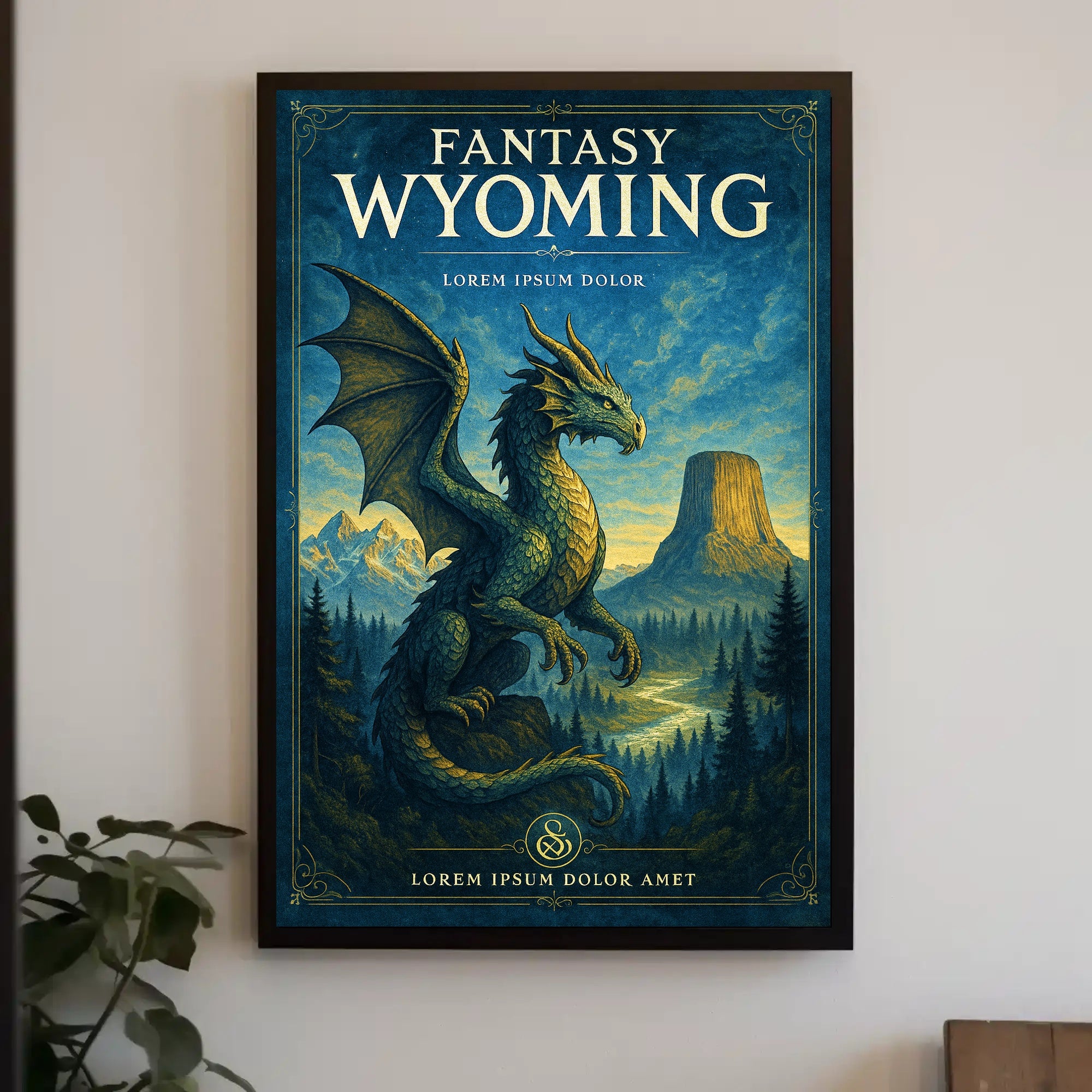 Fantasy Wyoming Poster PosterGoat