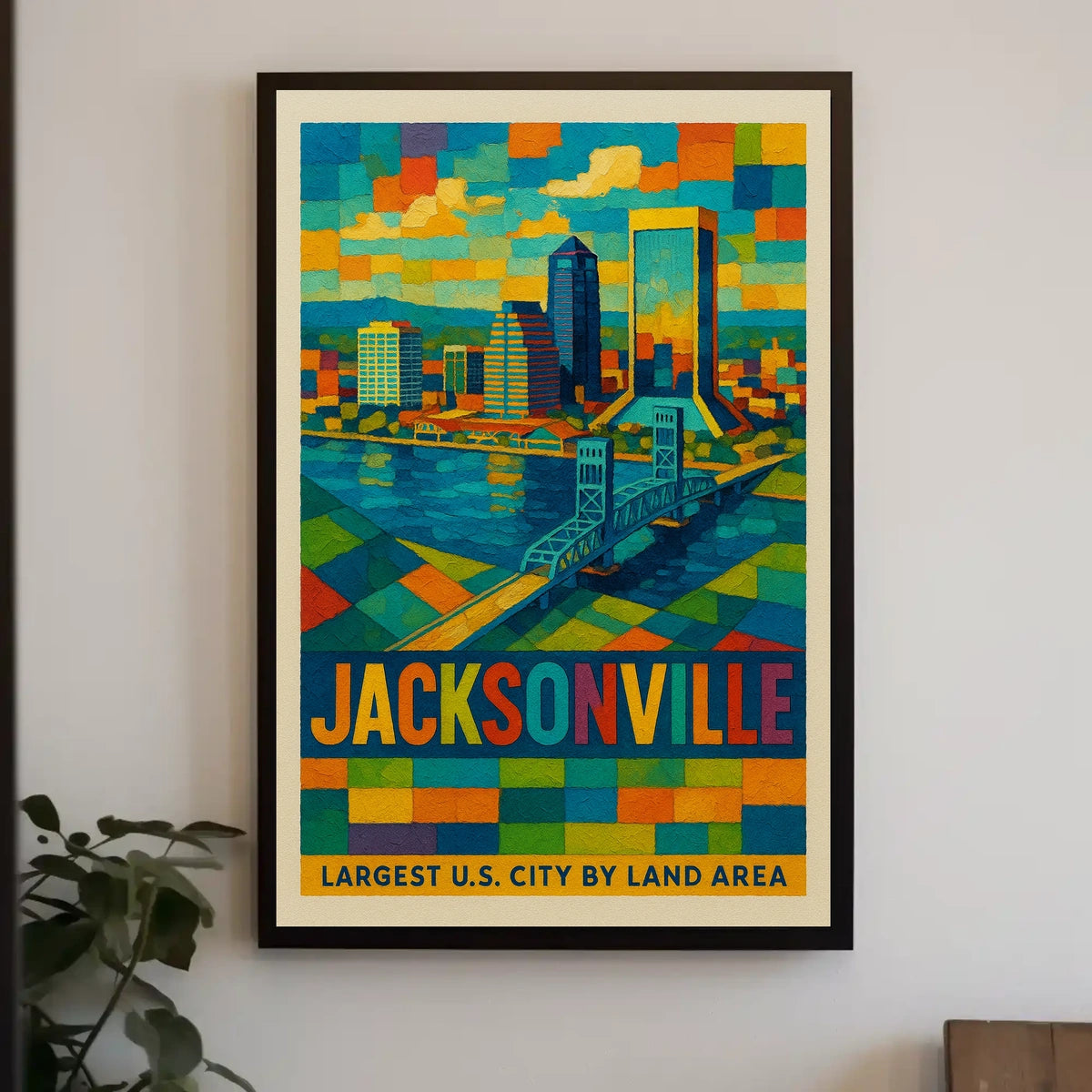 Jacksonville Largest U.S. City by Land Area Poster